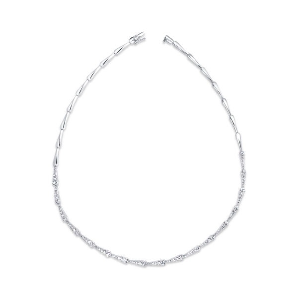 High Jewellery White Gold and Diamond Pav&eacute; Necklace